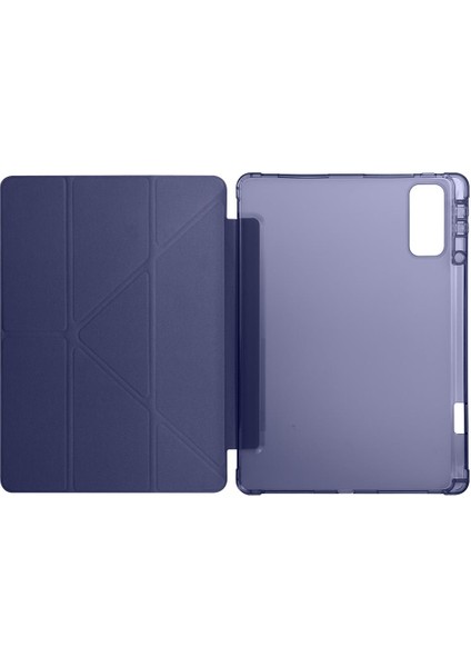 Honor Pad V9 11.5 Inç 2024 Uyumlu Kılıf Kalem Bölmeli Tri Folding Standlı Arkası Silikon Kapak modelleri