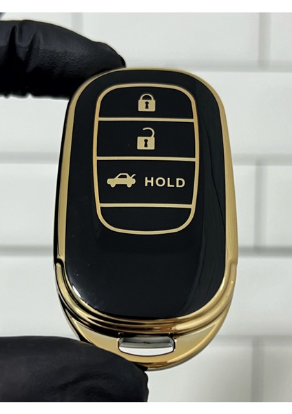 Yeni Honda Civic Crv Hrv Accord Smart Nano Anahtar Kılıfı Siyah modelleri