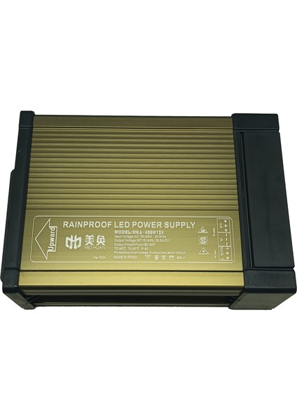 Dış Mekan Yağmur Geçirmez Güç Kaynağı DC12V 400W Trafo fırsatları