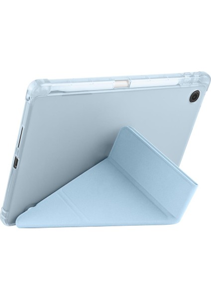 Lenovo Tab TB311FU 2025 10.1 Inç Uyumlu Kılıf Kalem Bölmeli Tri Folding Standlı Arkası Silikon Kapak indirimleri