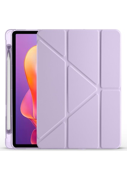 Redmi Pad 2 2025 11 Inç Uyumlu Kılıf Kalem Bölmeli Tri Folding Standlı Arkası Silikon Kapak fiyatları