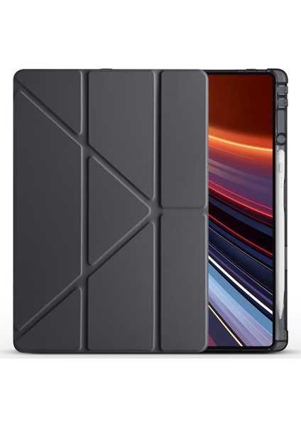 Honor Pad Gt Pro 12.3 Inç 2024 Uyumlu Kılıf Kalem Bölmeli Tri Folding Standlı Arkası Silikon Kapak fiyatları