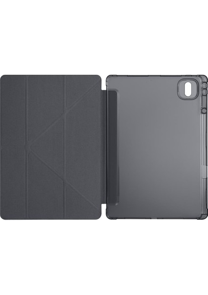 Honor Pad Gt Pro 12.3 Inç 2024 Uyumlu Kılıf Kalem Bölmeli Tri Folding Standlı Arkası Silikon Kapak modelleri