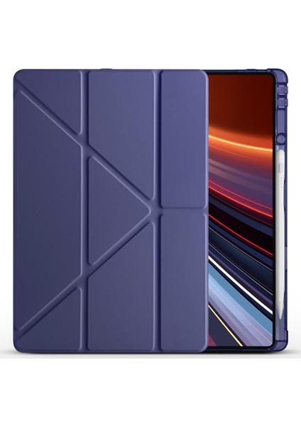 Honor Pad Gt Pro 12.3 Inç 2024 Uyumlu Kılıf Kalem Bölmeli Tri Folding Standlı Arkası Silikon Kapak fiyatları