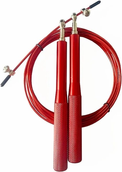 Profesyonel Atlama Ipi Çelik Halatlı Metal Zıplama Ipi Crossfit Rulmanlı Hızlı Atlama Ipi 3 mt