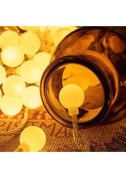 Lightball Elektrikli Iç Mekan Dekoratif Aydınlatma 50 Top LED 5 Metre