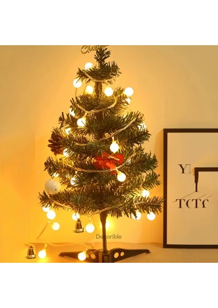 Lightball Elektrikli Iç Mekan Dekoratif Aydınlatma 50 Top LED 5 Metre