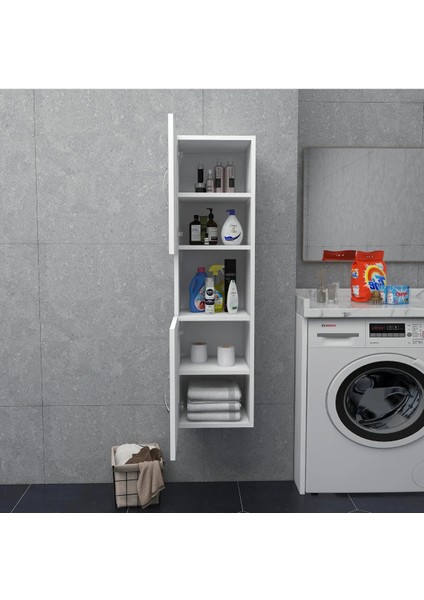 2 Kapaklı Bölmeli Banyo Asma Boy Dolabı 2 Kapılı Çok Amaçlı Duvara Monteli Dolap modelleri