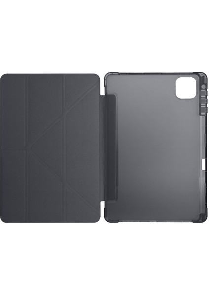 Honor Pad X9A 11.5 Inç 2025 Uyumlu Kılıf Kalem Bölmeli Tri Folding Standlı Arkası Silikon Kapak modelleri