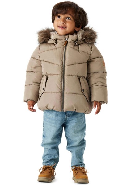 Nmmmathew Puffer Kahverengi Erkek Çocuk Mont