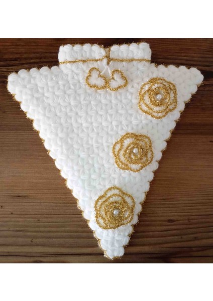 El Örgüsü Çeyizlik Üçgen Gelin Damat Lif Seti modelleri