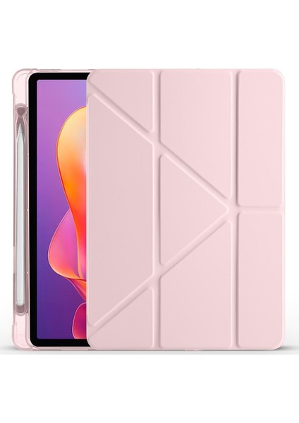 Redmi Pad 2 2025 11 Inç Uyumlu Kılıf Kalem Bölmeli Tri Folding Standlı Arkası Silikon Kapak fiyatları