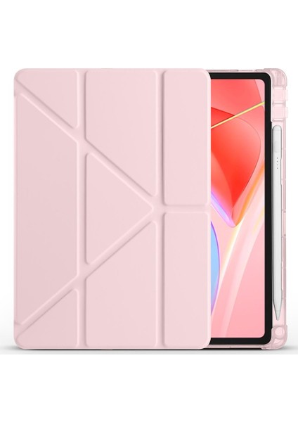 Lenovo Tab TB311FU 2025 10.1 Inç Uyumlu Kılıf Kalem Bölmeli Tri Folding Standlı Arkası Silikon Kapak fiyatları