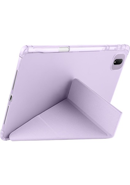 Honor Pad Gt Pro 12.3 Inç 2024 Uyumlu Kılıf Kalem Bölmeli Tri Folding Standlı Arkası Silikon Kapak indirimleri