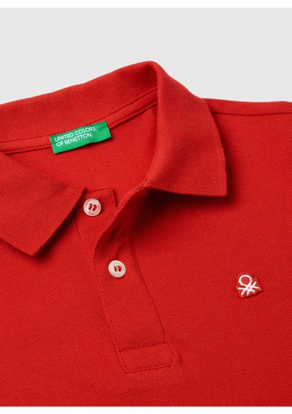 Erkek Çocuk Kırmızı Logolu Polo T-Shirt modelleri