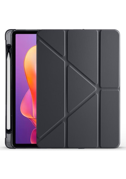 Redmi Pad 2 2025 11 Inç Uyumlu Kılıf Kalem Bölmeli Tri Folding Standlı Arkası Silikon Kapak fiyatları