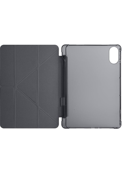 Redmi Pad 2 2025 11 Inç Uyumlu Kılıf Kalem Bölmeli Tri Folding Standlı Arkası Silikon Kapak modelleri