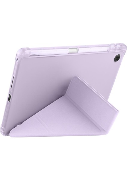 Lenovo Tab TB311FU 2025 10.1 Inç Uyumlu Kılıf Kalem Bölmeli Tri Folding Standlı Arkası Silikon Kapak indirimleri