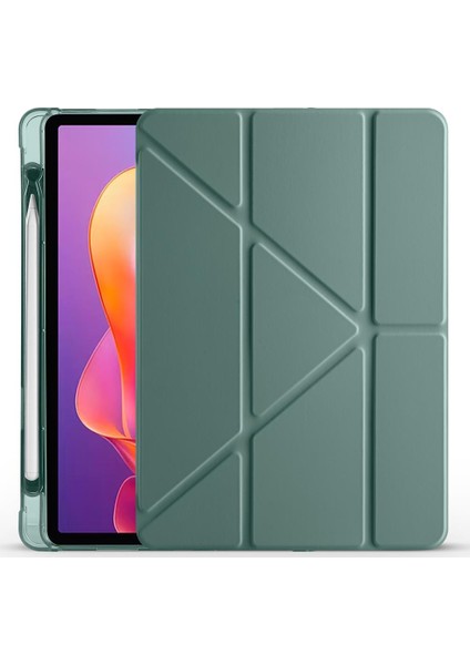 Redmi Pad 2 2025 11 Inç Uyumlu Kılıf Kalem Bölmeli Tri Folding Standlı Arkası Silikon Kapak fiyatları