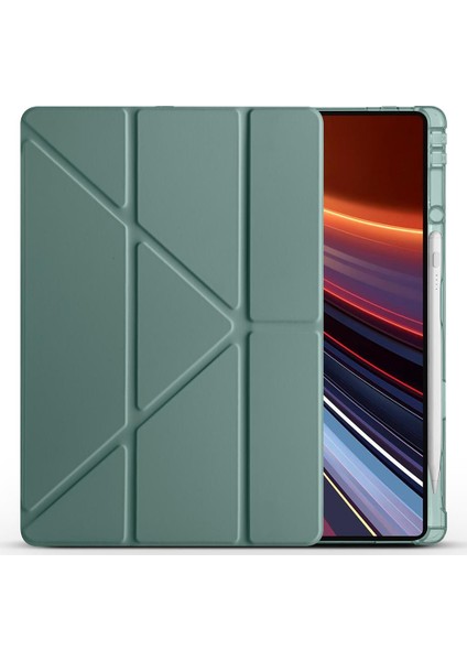 Honor Pad Gt Pro 12.3 Inç 2024 Uyumlu Kılıf Kalem Bölmeli Tri Folding Standlı Arkası Silikon Kapak fiyatları