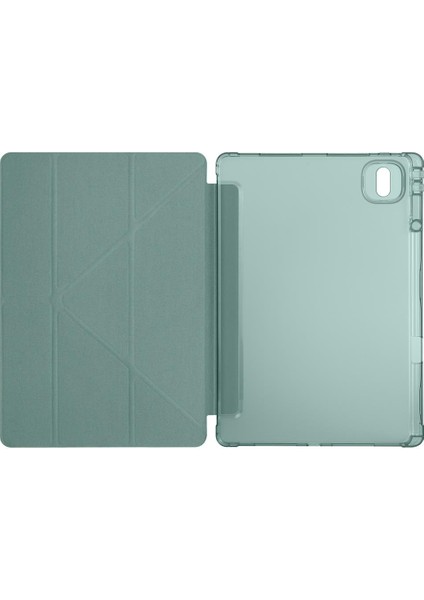 Honor Pad Gt Pro 12.3 Inç 2024 Uyumlu Kılıf Kalem Bölmeli Tri Folding Standlı Arkası Silikon Kapak modelleri