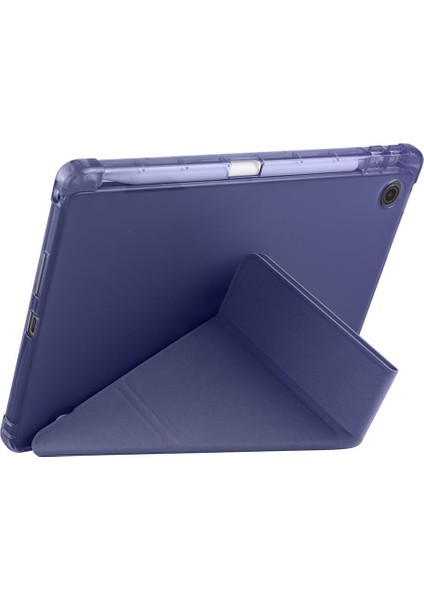 Lenovo Tab TB311FU 2025 10.1 Inç Uyumlu Kılıf Kalem Bölmeli Tri Folding Standlı Arkası Silikon Kapak indirimleri