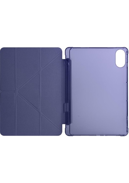 Redmi Pad 2 2025 11 Inç Uyumlu Kılıf Kalem Bölmeli Tri Folding Standlı Arkası Silikon Kapak modelleri