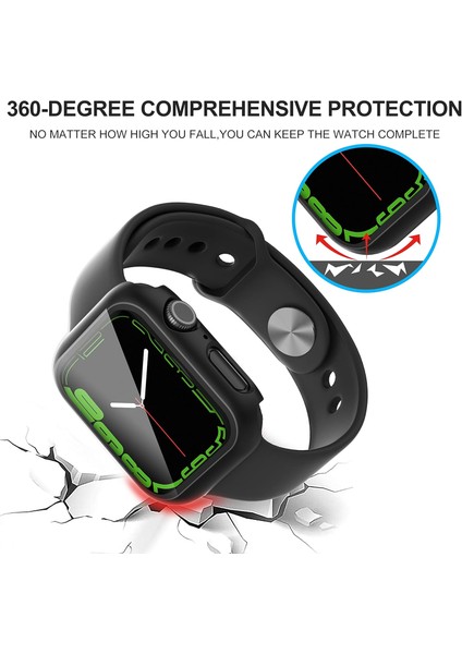 Apple Watch 2 3 4 5 6 7 8 Se Nike Uyumlu 45MM Uyumlu Sert Pc Kasa ve Ekran Koruyucu Kılıf modelleri