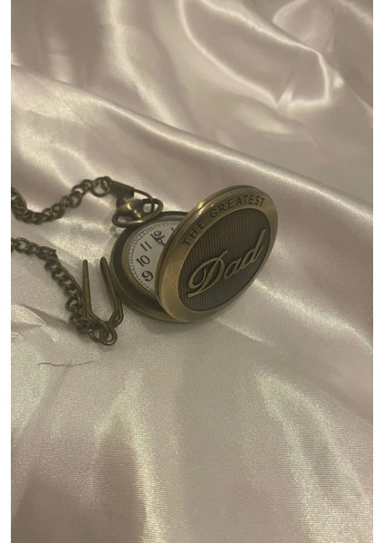 Kapaklı Cep Saati Köstekli Saat Dad