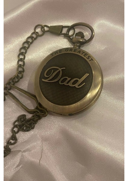 Kapaklı Cep Saati Köstekli Saat Dad