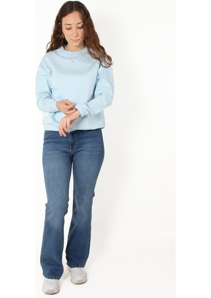 2676 Bisiklet Yaka Çelik Interlok Sweat fırsatları