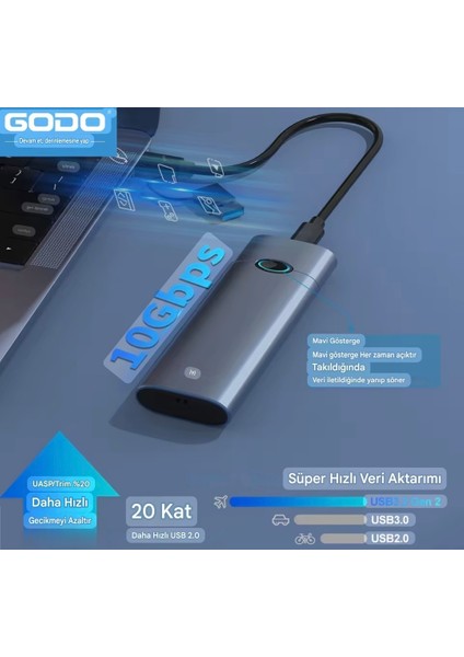 M.2 NVMe Muhafaza Kutusu CE Lisanslı 2280/2260/2242/2230/ 10Gbps Usb 3.2 Yüksek Hızlı Son Nesil Teknoloji Metal Sağlam