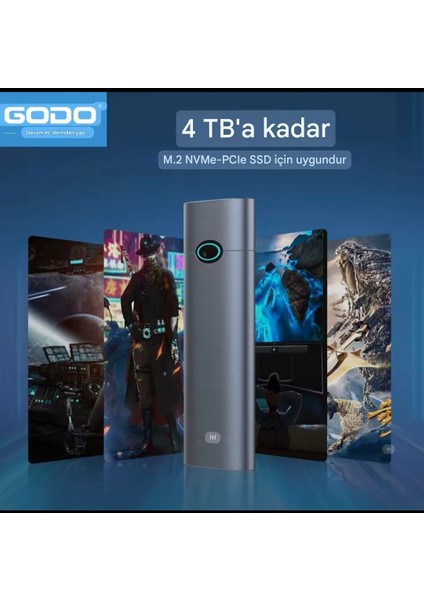 M.2 NVMe Muhafaza Kutusu CE Lisanslı 2280/2260/2242/2230/ 10Gbps Usb 3.2 Yüksek Hızlı Son Nesil Teknoloji Metal Sağlam