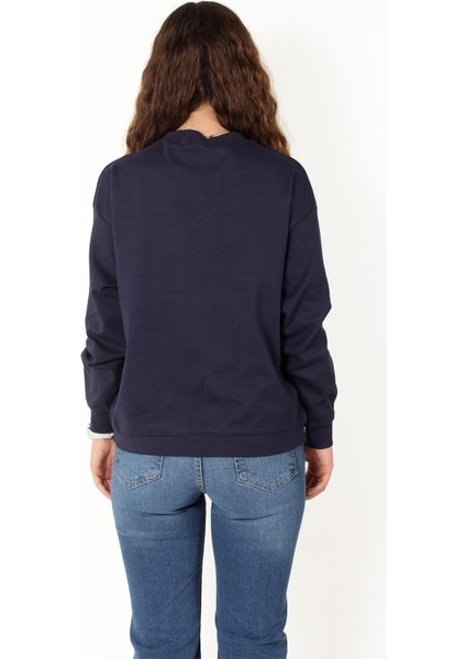 2676 Bisiklet Yaka Çelik Interlok Sweat modelleri
