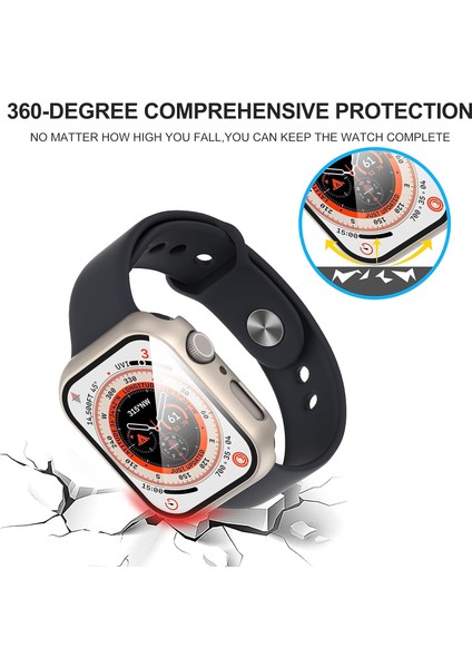 Apple Watch 2 3 4 5 6 7 8 Se Nike Uyumlu 45MM Uyumlu Sert Pc Kasa ve Ekran Koruyucu Kılıf modelleri