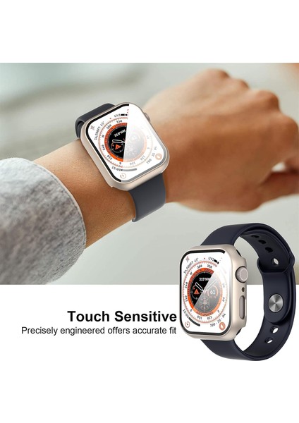 Apple Watch 2 3 4 5 6 7 8 Se Nike Uyumlu 45MM Uyumlu Sert Pc Kasa ve Ekran Koruyucu Kılıf indirimleri