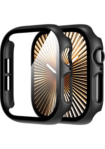 Apple Watch 10 42MM Uyumlu Sert Pc Kasa ve Ekran Koruyucu Kılıf