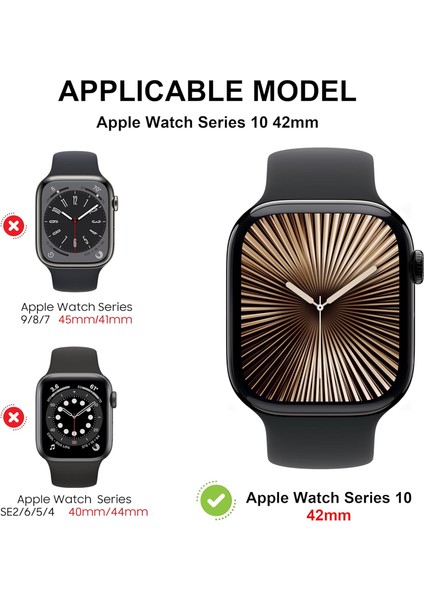 Apple Watch 10 42MM Uyumlu Sert Pc Kasa ve Ekran Koruyucu Kılıf fiyatları