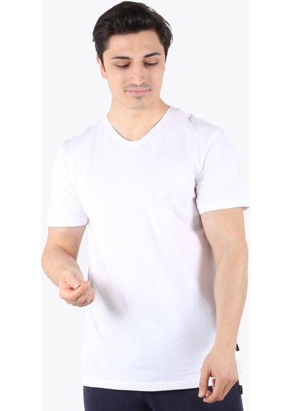2021 V Yaka Basic Süprem Regular Fit T-shirt