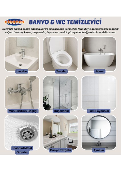 4'lü Ultra Güçlü Tuvalet/wc-Banyo Temizleyici ve Kireç Çözücü Okyanus Kokulu Sprey 750 ml fiyatları