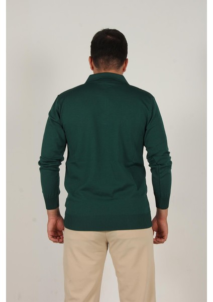 711 Polo Yaka Fermuarlı Kazak