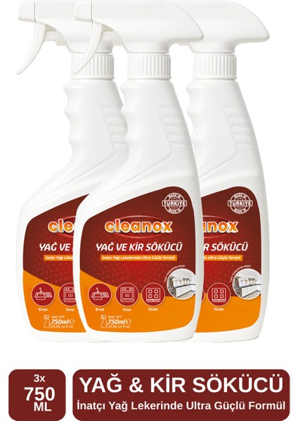 3'lü Yağ Kir ve Kireç Sökücü