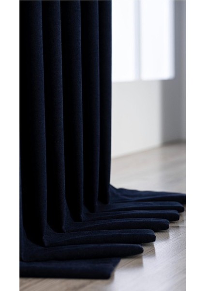 Fon Perde 1 Takım *2 Kanat* Sık Pile,kadife Görünümlü Kalın Fon Perde 85X260 fiyatları