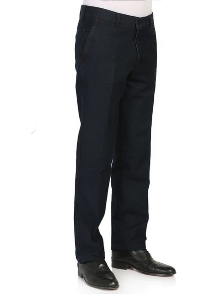 Erkek Lacivert Cepli Klasik Kesim Kalın Kışlık Kot Pantolon fiyatları