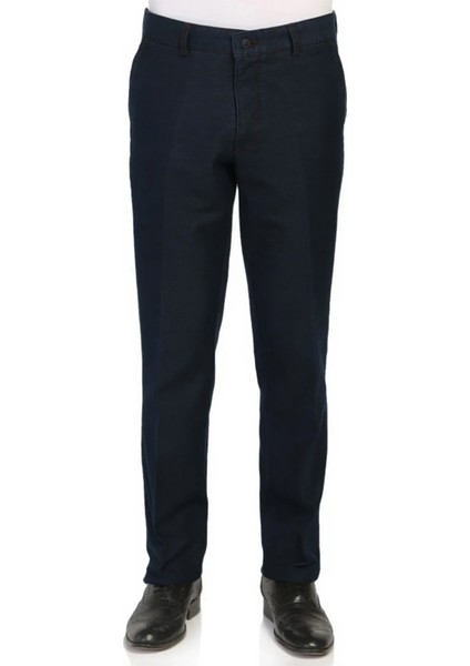 Erkek Lacivert Cepli Klasik Kesim Kalın Kışlık Kot Pantolon fırsatları