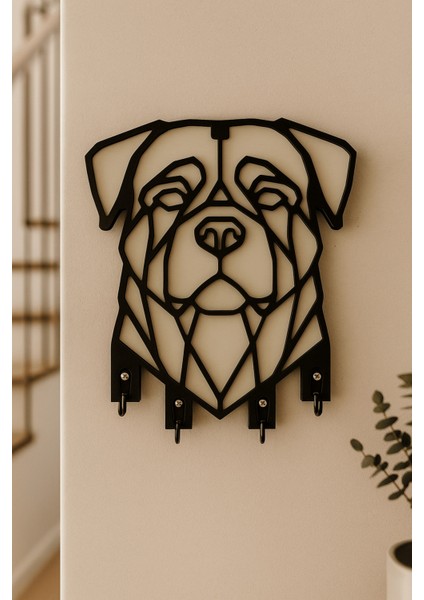 Geometrik Köpek Figürlü Duvar Tipi Anahtarlık Askılığı fiyatları