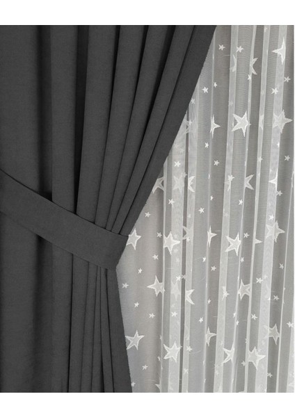 Fon Perde 1 Takım *2 Kanat* Sık Pile,kadife Görünümlü Kalın Fon Perde 85X260 fiyatları