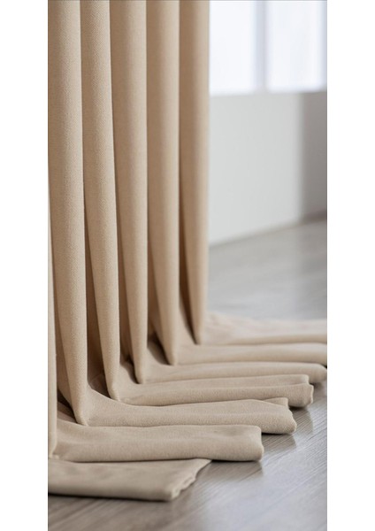 Fon Perde 1 Takım *2 Kanat* Sık Pile,kadife Görünümlü Kalın Fon Perde 85X260 fiyatları