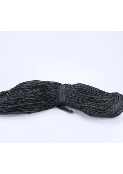 Siyah Renk Çile Kağıt İp Çanta İpi Supla İpi No:12 - (550-600 Gr)