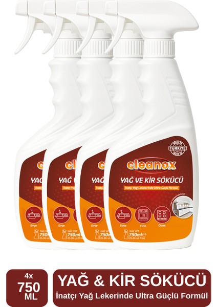 4'lü Yağ Kir ve Kireç Sökücü